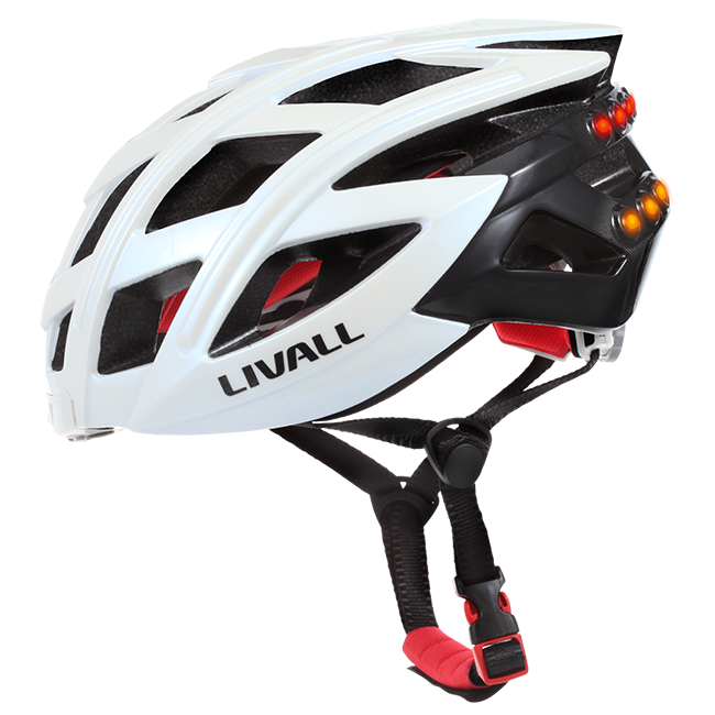 Polar Black NEW Livall Road Bike Smart Bluetooth Cycling Light Helmet BH60SE 